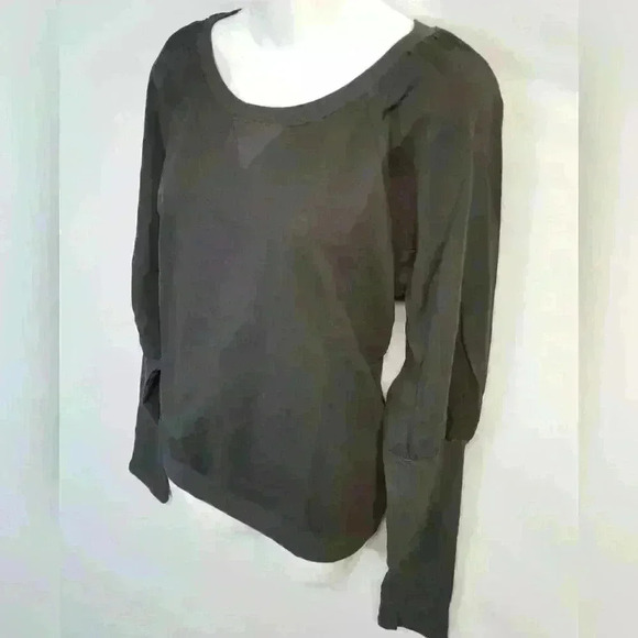Women's Listicle Comfy Charcoal Sweatshirt Size L - Picture 2 of 8